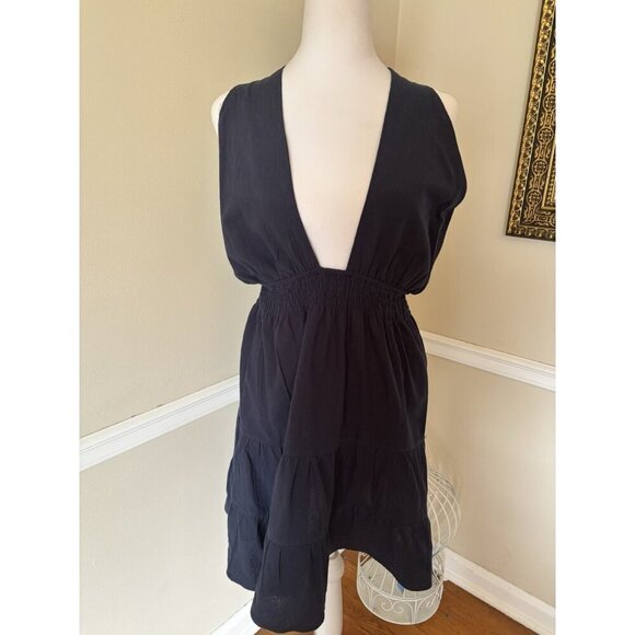NWT Cupshe Womens Size M Blue Halter Dress Coverup Gauzy - Picture 1 of 6